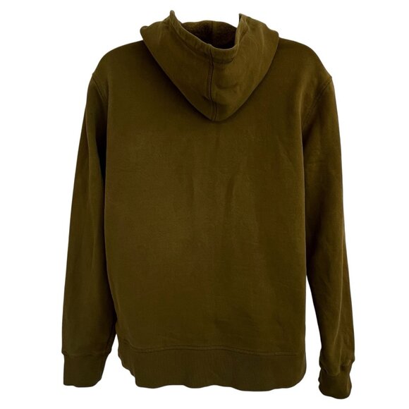 Pact Organic Cotton Hoodie Sweatshirt Full Zip Jacket Large Green Sustainable - Picture 4 of 16